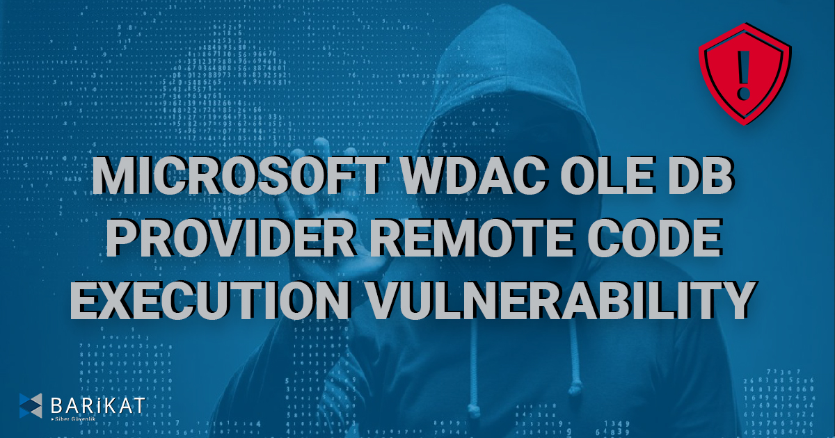 Microsoft WDAC OLE DB Provider Remote Code Execution Vulnerability