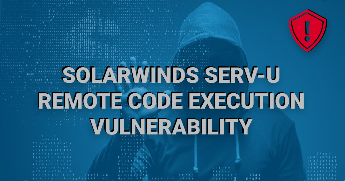 SolarWinds Serv-U Remote Code Execution Vulnerability